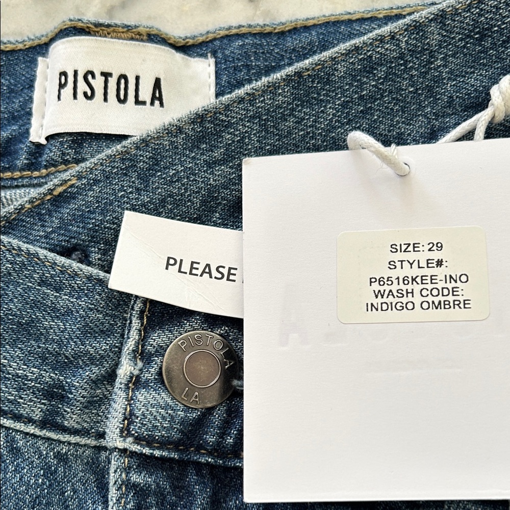 Pistola Bobbie Crossover Relaxed Fit Blue Jeans - Picture 6 of 8